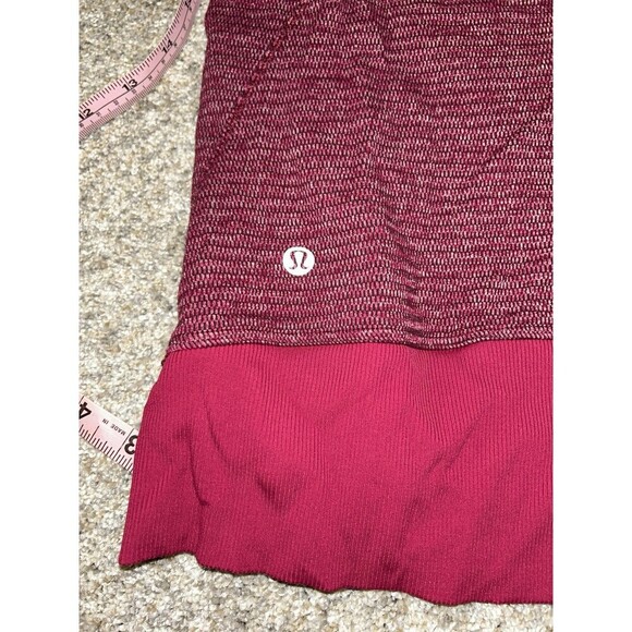 Lululemon Runderful Half Zip Pullover Berry Rumble Bordeaux Drama Yoga Run 6 - Picture 5 of 10